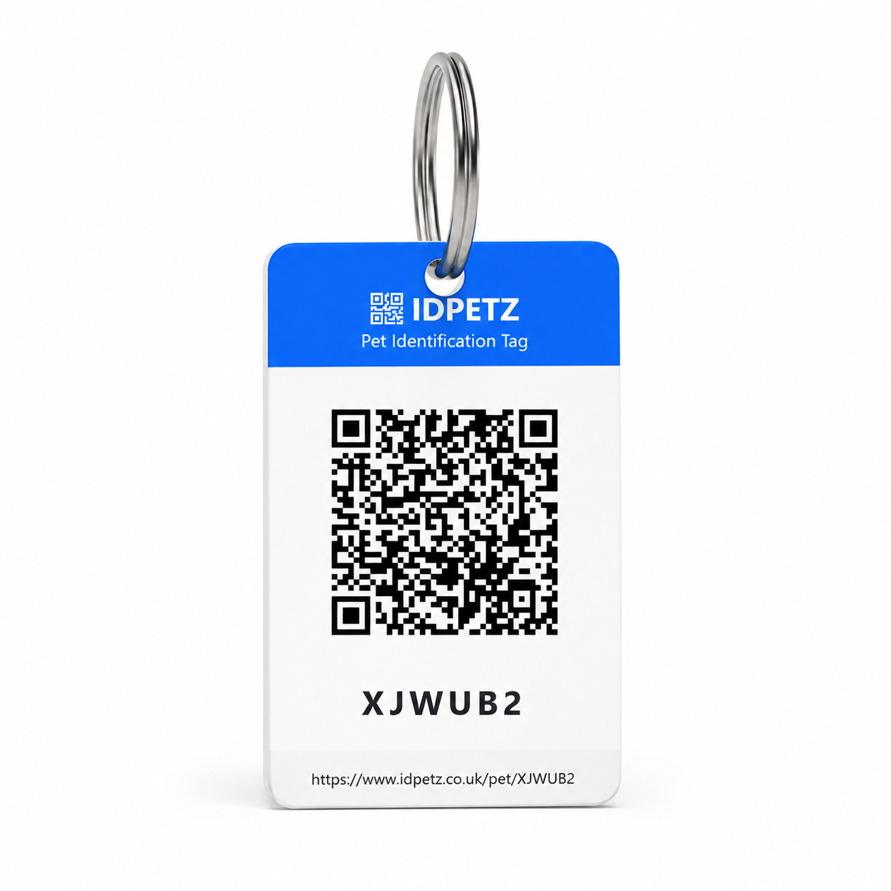 Blue IDPETZ Smart QR Pet Tag